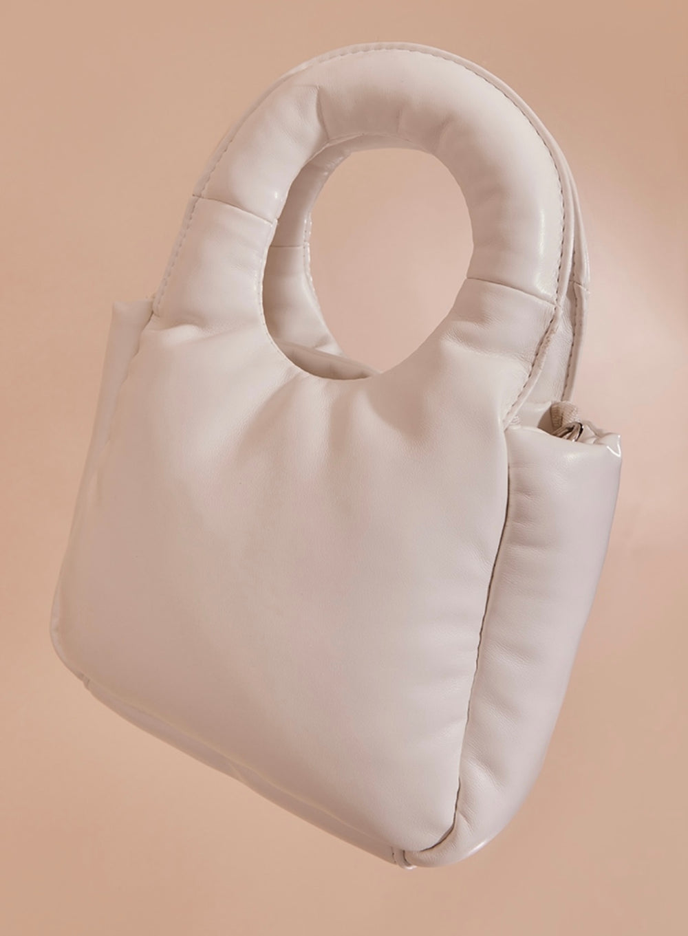 White Padded Handbag